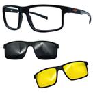 Oculos Mormaii 6127 Swap 5 APJ Com 2 Clipons Cinza e Noturno