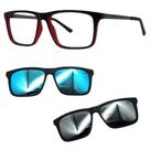 Oculos Mormaii 6132 Swap 6 AA9 Com 2 Clipons Azul e Prata Oculos Mormaii 6132 Swap 6 AA9 Com 2 Clipons Azul e Prata