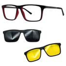 Oculos Mormaii 6132 Swap 6 AA9 Com 2 Clipons Cinza e Nortuno Oculos Mormaii 6132 Swap 6 AA9 Com 2 Clipons Cinza e Nortuno