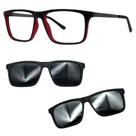 Oculos Mormaii 6132 Swap 6 AA9 Com 2 Clipons Cinza e Prata Oculos Mormaii 6132 Swap 6 AA9 Com 2 Clipons Cinza e Prata