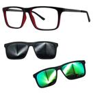 Oculos Mormaii 6132 Swap 6 AA9 Com 2 Clipons Cinza e Verde Oculos Mormaii 6132 Swap 6 AA9 Com 2 Clipons Cinza e Verde