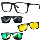 Oculos Mormaii 6132 Swap 6 Preto Fosco com 3 Clipons CVN