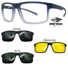 Oculos Mormaii Swap 5 6127 DL6 Cinza Degrade Com 3 Clipons