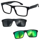 Oculos Mormaii Swap NG 2 6153 AFE com 2 Clipon Cinza e Verde Oculos Mormaii Swap NG 2 6153 AFE com 2 Clipon Cinza e Verde