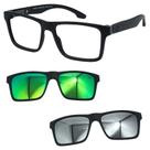 Oculos Mormaii Swap NG 2 6153 AFE com 2 Clipon Verde e Prata Oculos Mormaii Swap NG 2 6153 AFE com 2 Clipon Verde e Prata