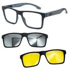 Oculos Mormaii Swap NG 2 6153 AGA com 2 Clipon Prata Noturno Oculos Mormaii Swap NG 2 6153 AGA com 2 Clipon Prata Noturno