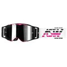 Óculos Motocross Asw A3 Triple Bran Pret Rosa Lente Espelhada - Óculos Motocross Asw A3 Triple Bran Pret Rosa Lente Espelhada -