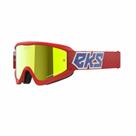 Óculos Motocross EKS Brand GOX Flat Out Mirror Lente Espelhada Dourada Cor Vermelho/Branco/Azul Óculos Motocross EKS Brand GOX Flat Out Mirror Lente Espelhada Dourada Cor Vermelho/Branco/Azul
