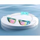 Óculos Natação Adulto Profissional Lentes Transparentes e Espelhado Feminino e Masculino Proteção UV