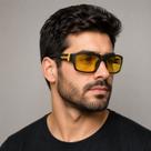 Óculos Noturno Night Vision Dirigir A Noite Polarizado Preto Preto Amarelo