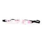 Óculos para esportes 6851 Branco e Rosa Banda elástica