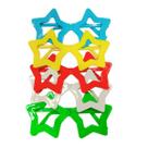 Óculos Pct Com 10 Plástico Colorido Estrela