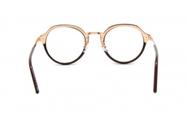 Óculos Receituário Acetato Feminino Dourado c/ Preto - djmultimarcas