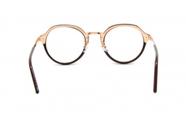 Óculos Receituário Acetato Feminino Dourado c/ Preto - djmultimarcas