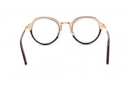 Óculos Receituário Acetato Feminino Dourado c/ Preto - djmultimarcas