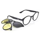 Oculos Redondo Armação Com Frente Lente Solar E Amarela 985
