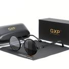 Óculos Redondos Polarizados GXP - Estilo Retro , Armação steampunk