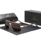 Óculos retangulares de alumínio masculino, UV400 7755 kingseven