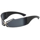 Óculos Shield Eyewear, peça única futurista para festas