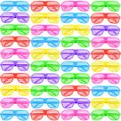 Óculos Shutter Shades CHAXUNTEN Neon Party, pacote com 54 Óculos Shutter Shades CHAXUNTEN Neon Party, pacote com 54