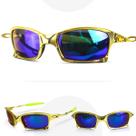 oculos sol dourado lupa proteção uv metal frontal acetato presente qualidade premium casual original