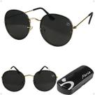 oculos sol feminino aço inoxidavel preto praia casual + case moda verão original presente qualidade premium lente preta