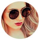 Óculos Sol Feminino Armação Blogueira Redondo - Óculos Sol Feminino Armação Blogueira Redondo -