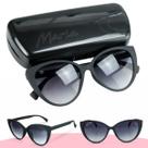 oculos sol feminino emborrachado preto gatinho + case proteção uv delicado qualidade premium presente estiloso original