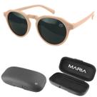 oculos sol feminino verão casual vintage proteção uv + case acetato estiloso lentes pretas casual social rosa presente