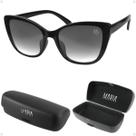 oculos sol feminino vintage uv proteção praia gatinho + case presente verão preto luxo original moda acetato estiloso