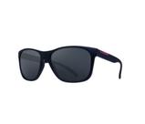 Oculos sol hb underground matte black d red lente gray