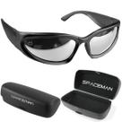 oculos sol masculino ref y2k trap rap hype oval Bale + case preto black piano verão original retrô moda acetato presente