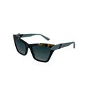 Óculos Solar Ana Hickmann Cris 2 Ah90045 E01 Verde Brilho Lente Verde Degradê