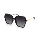 Óculos Solar Bulget Bg8044 A01 Preto Brilho Lente Cinza Degradê Polarizada
