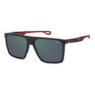 Óculos Solar Carrera 4019/s Blx Q3 58 Preto Fosco Lente Cinza Polarizada