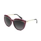 Óculos Solar Colcci Amelia C0153c2633 Bordô Brilho Lente Cinza Degradê -