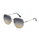 Óculos Solar Colcci C0227g0818 Prata Fosco Lente Azul Degradê