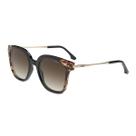 Óculos Solar Colcci Sara C0225agw34 Preto Brilho Demi Lente Marrom Degradê