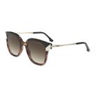 Óculos Solar Colcci Sara C0225fh234 Marrom Brilho Demi Lente Marrom Degradê