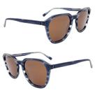 Óculos Solar Evoke EVK 55 D21 Cor Demi Azul Lente Marrom Óculos Solar Evoke EVK 55 D21 Cor Demi Azul Lente Marrom