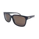Óculos Solar Evoke New Capo Vi Brwd01 Preto Brilho Lente Marrom Óculos Solar Evoke New Capo Vi Brwd01 Preto Brilho Lente Marrom