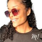 Óculos solar feminino mimo frida rosê e dourado