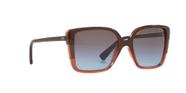 Óculos Solar Grazi Gz4034 G428 55 Marrom -Lente Marrom Degrade Azul