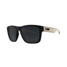 Oculos Solar Hb H-Bomb Matte Black Wood Lente Fumê Gray