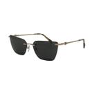 Óculos Solar Hickmann Hi30024 04a Dourado Brilho Lente Cinza