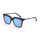 Óculos Solar Mormaii Dubai M0120aeh97 Preto Fosco Lente Espelhada Azul