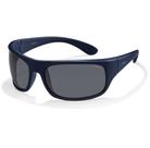 Óculos Solar Polaroid 07886f Szay2 66 Azul Fosco Lente Cinza Polarizada
