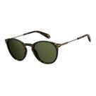 Óculos Solar Polaroid Pld2062/s N9puc 50 Marrom Fosco Havana Lente Polarizada Verde