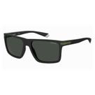 Óculos Solar Polaroid Pld2098/s 7zjm9 56 Preto Fosco Lente Polarizada Cinza Óculos Solar Polaroid Pld2098/s 7zjm9 56 Preto Fosco Lente Polarizada Cinza