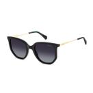 Óculos Solar Polaroid Pld4185/s/x 807wj 51 Preto Brilho Lente Cinza Degradê Polarizada